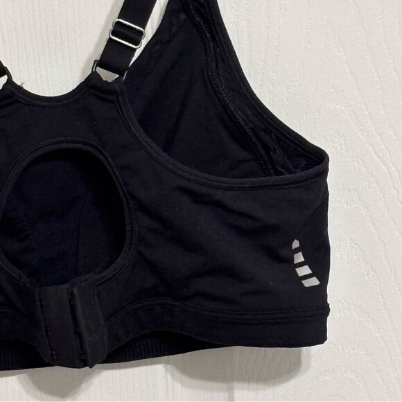 Lands' End | Women’s Black Sports Bra 34D Racerback 3 Prong Closure - Picture 7 of 15
